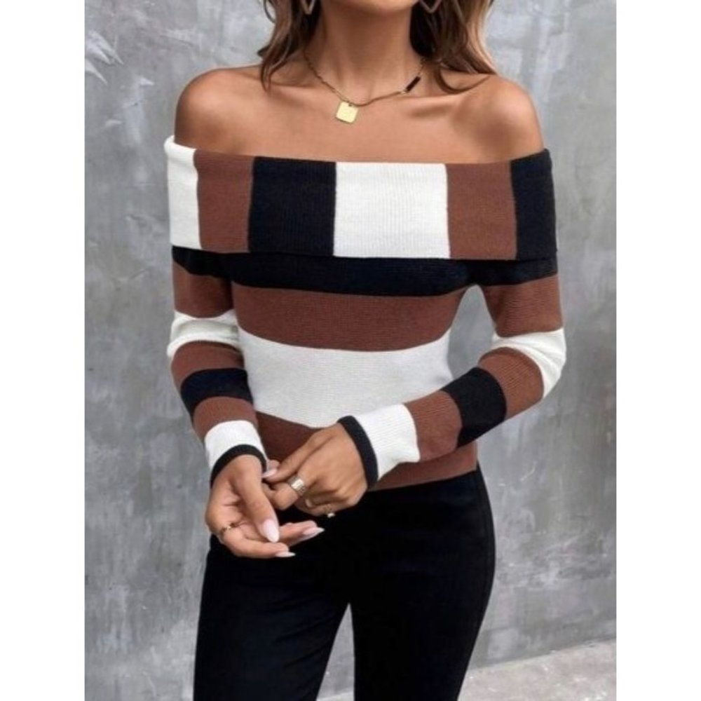 Off Shoulder Pullovers - image 4